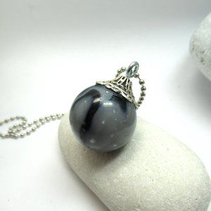 Vintage Uranium swirl marble pendant